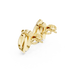 Diamond leaf cluster stud earrings in gold by Signora Jewels