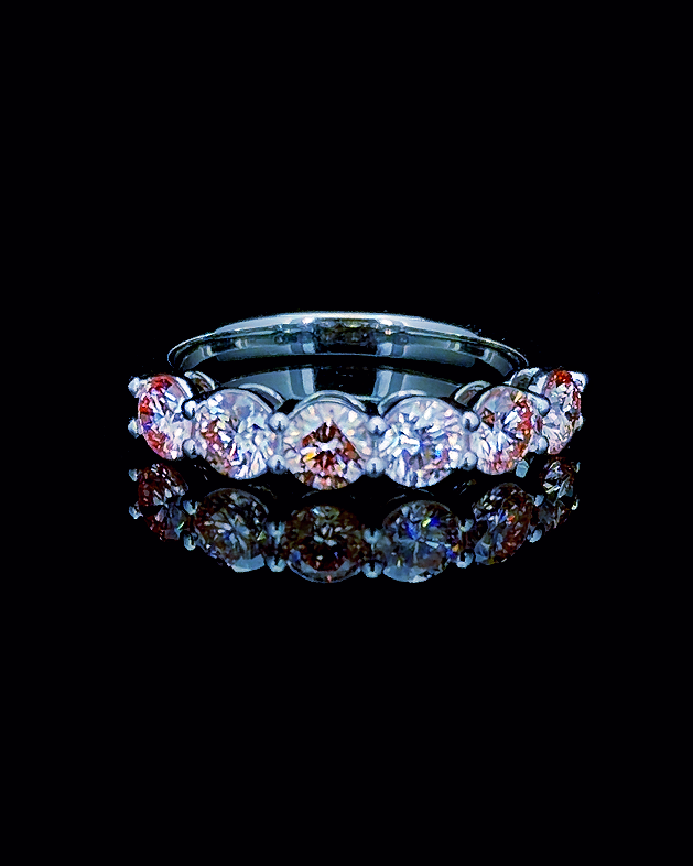 The Celeste — Seven-Stone Diamond Band