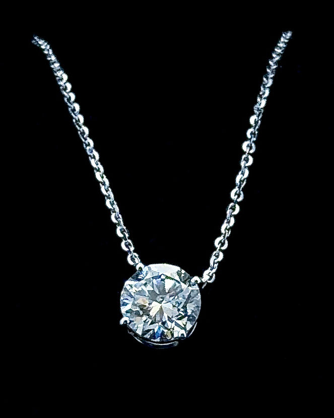 The Aster — 1.54ct Round Solitaire Pendant