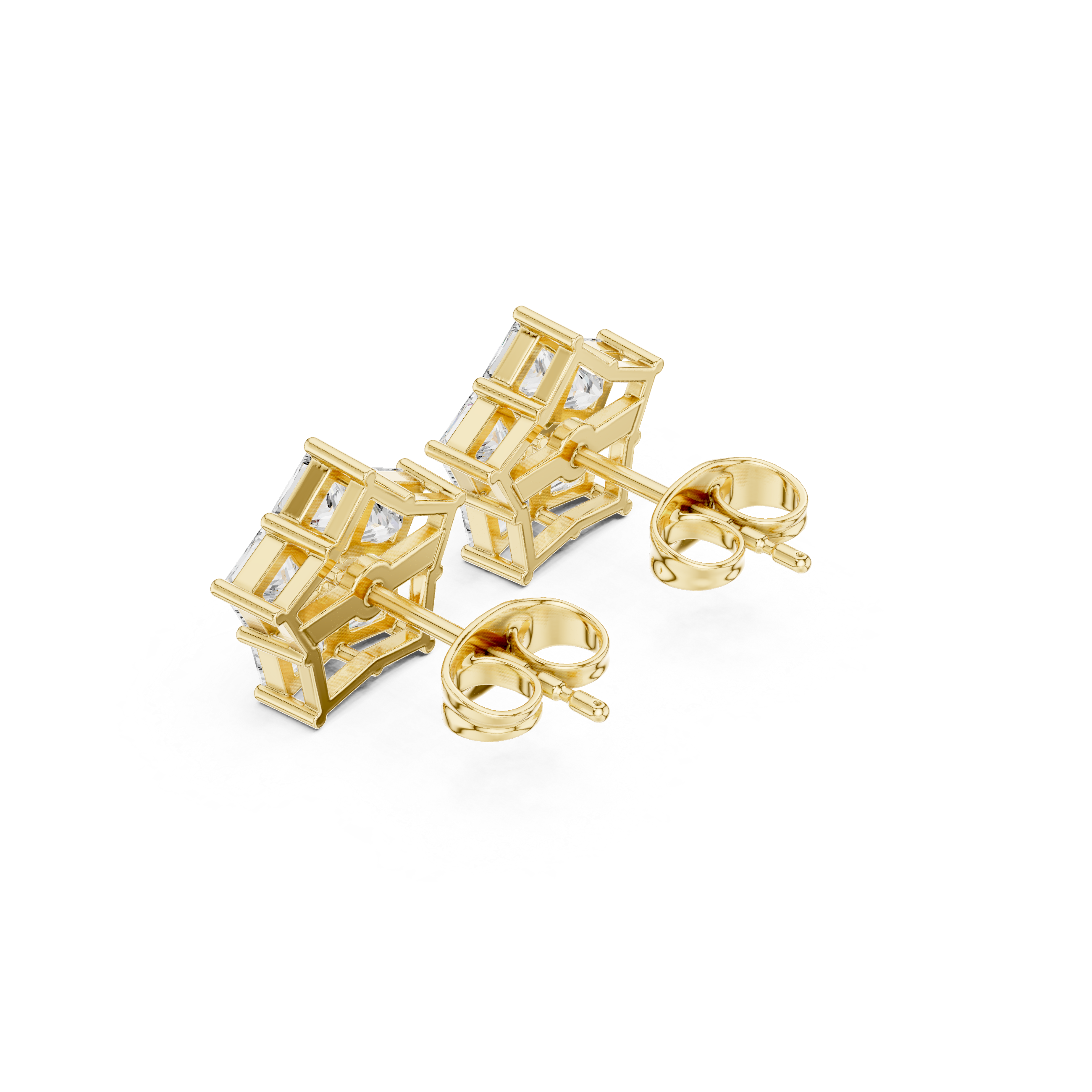 Star shape diamond earrings for women
