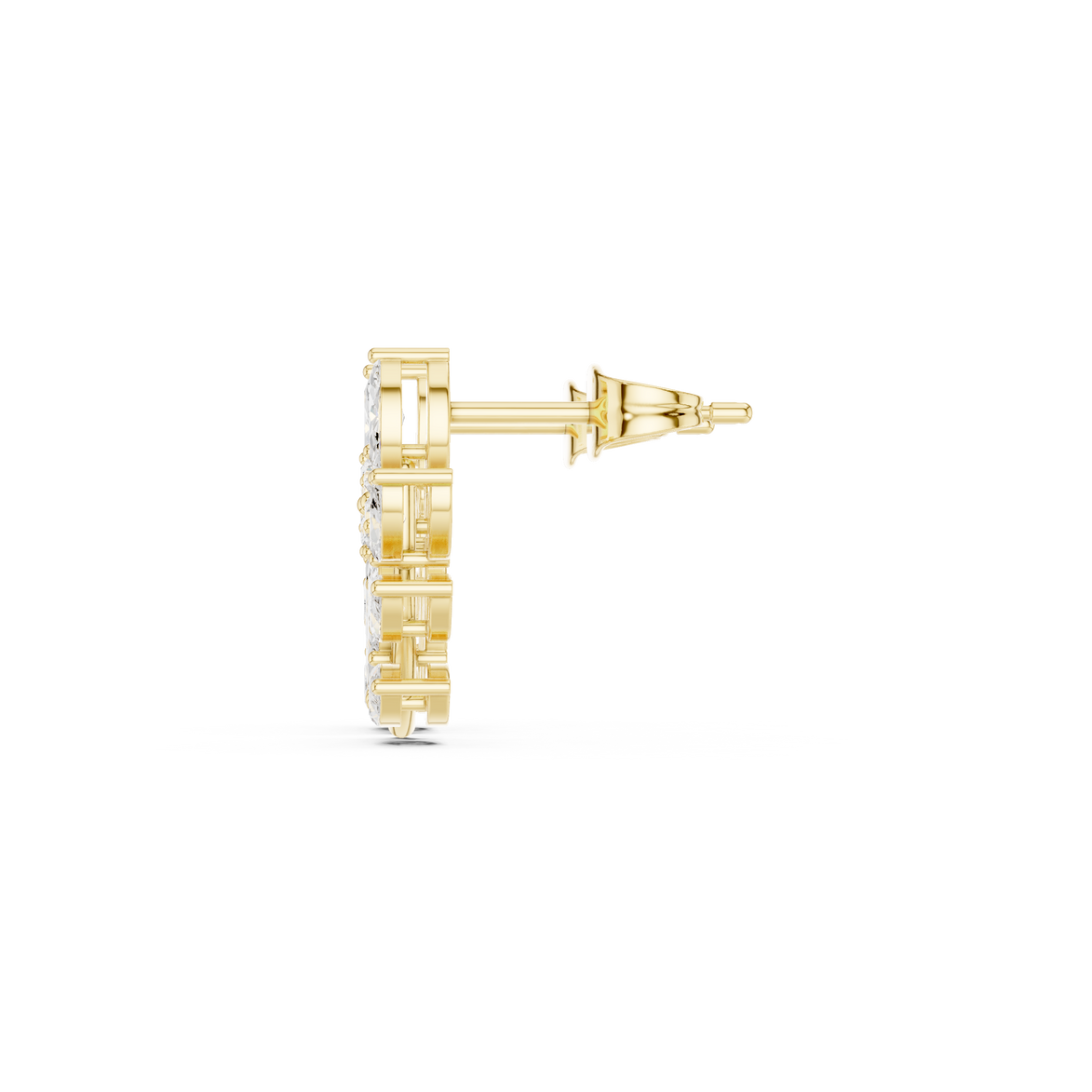 Marquise diamond floral earrings for women