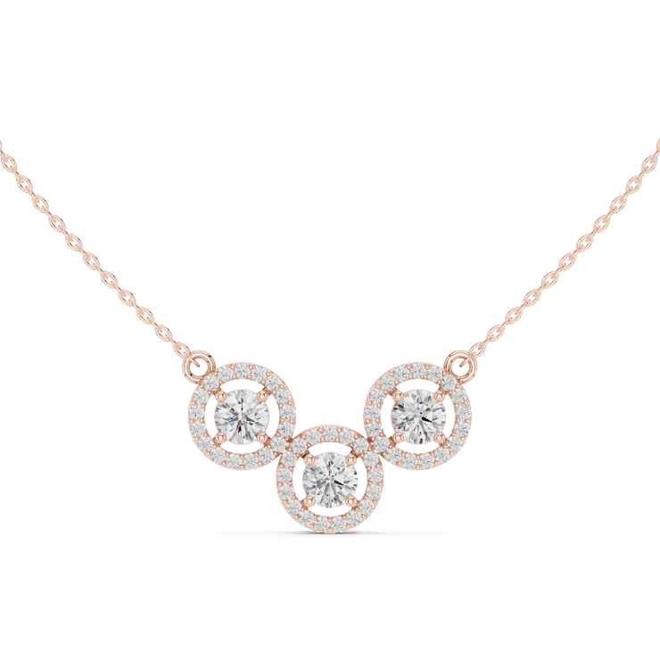 Three Circle Diamond Pendant