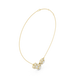 Elegant three circle diamond pendant in gold with round lab grown diamonds by Signora Jewels