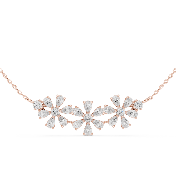 Floral Diamond Pendant