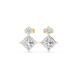 Princess diamond drop earrings for women