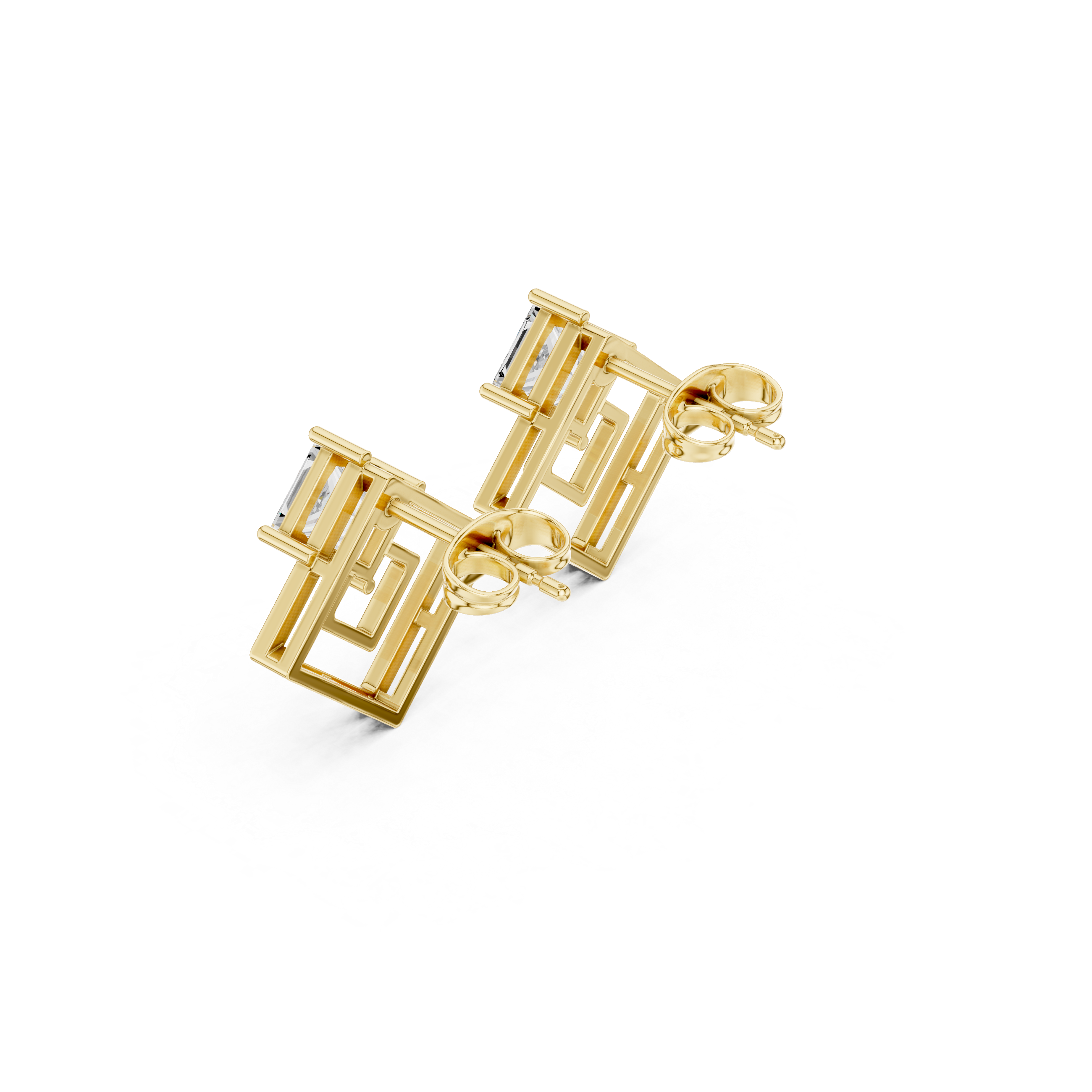 Princess cut diamond earrings for women