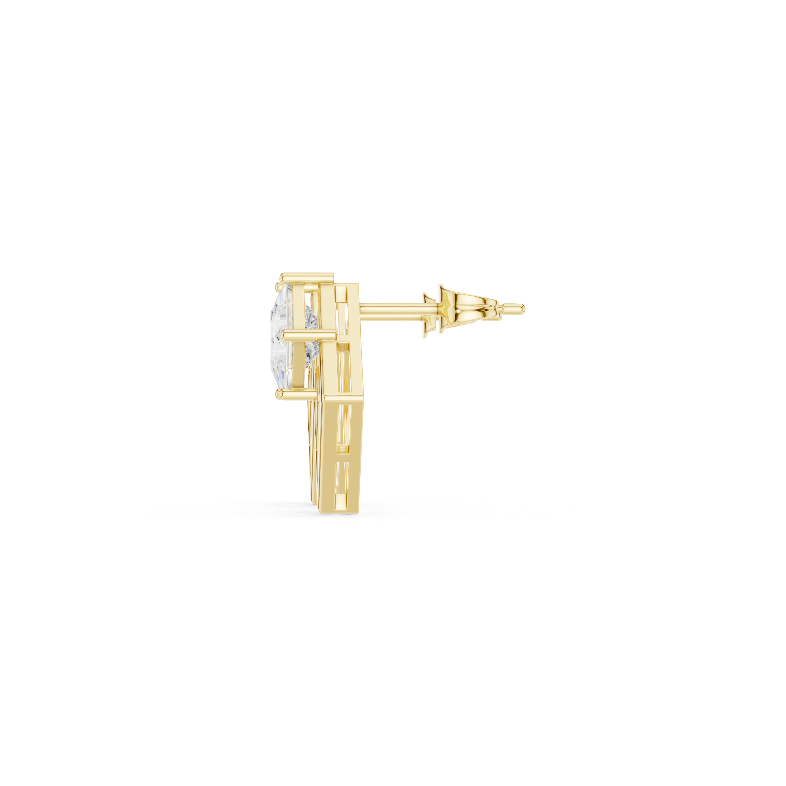 Princess cut diamond earrings for women