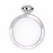 Pear Halo Split Shank Ring