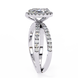 Pear Halo Split Shank Ring