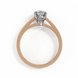 Cushion Cut Diamond Cathedral Solitaire Engagement Ring