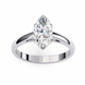 Marquise Cut Diamond Cathedral Solitaire Engagement Ring