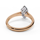 Marquise Cut Diamond Cathedral Solitaire Engagement Ring