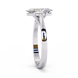 Marquise Cut Diamond Cathedral Solitaire Engagement Ring