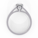 Elegant Oval Diamond Cathedral Solitaire Ring with Elevated Gallery
