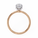 Marquise Diamond Hidden Halo Solitaire Ring