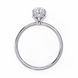 Marquise Diamond Hidden Halo Solitaire Ring