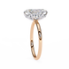 Marquise Diamond Hidden Halo Solitaire Ring