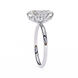 Marquise Diamond Hidden Halo Solitaire Ring