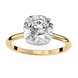 Classic Cushion Cut Hidden Halo Ring
