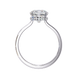 Classic Cushion Cut Hidden Halo Ring
