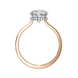 Classic Cushion Cut Hidden Halo Ring