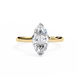 Marquise Hidden Halo Diamond Ring