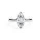Marquise Hidden Halo Diamond Ring