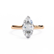 Marquise Hidden Halo Diamond Ring