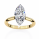 Marquise Hidden Halo Diamond Ring