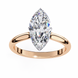 Marquise Hidden Halo Diamond Ring