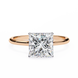 Princess Hidden Halo Diamond Ring