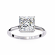 Princess Hidden Halo Diamond Ring