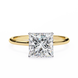 Princess Hidden Halo Diamond Ring