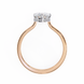 Pear Hidden Halo Diamond Ring