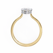 Pear Hidden Halo Diamond Ring