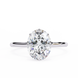 Oval Hidden Halo Diamond Ring