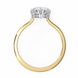 Oval Hidden Halo Diamond Ring
