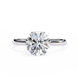 Diamond ring on a white background