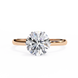 Round Hidden Halo Diamond Ring