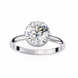 Round Hidden Halo Diamond Ring