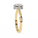 Round Hidden Halo Diamond Ring