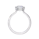 Round Hidden Halo Diamond Ring