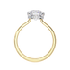 Round Hidden Halo Diamond Ring
