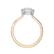 Round Hidden Halo Diamond Ring