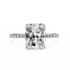 Radiant Cut Pavé Engagement Ring 