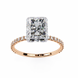 Radiant Cut Pavé Engagement Ring 