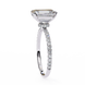 Radiant Cut Pavé Engagement Ring 
