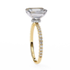 Radiant Cut Pavé Engagement Ring 