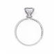 Radiant Cut Pavé Engagement Ring 