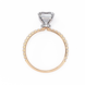 Radiant Cut Pavé Engagement Ring 